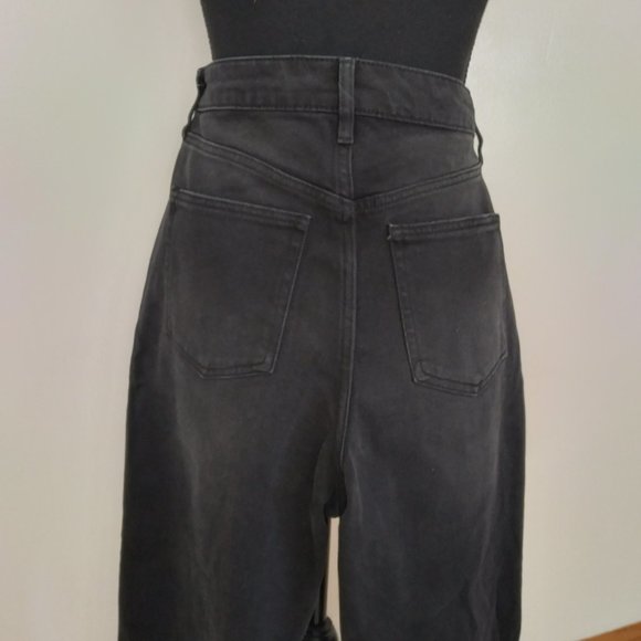 New Juniors 13 Black Jeans  Super High Rise Destructed Embroidered Stars - Picture 11 of 14